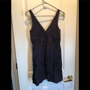 Short plum party dress
